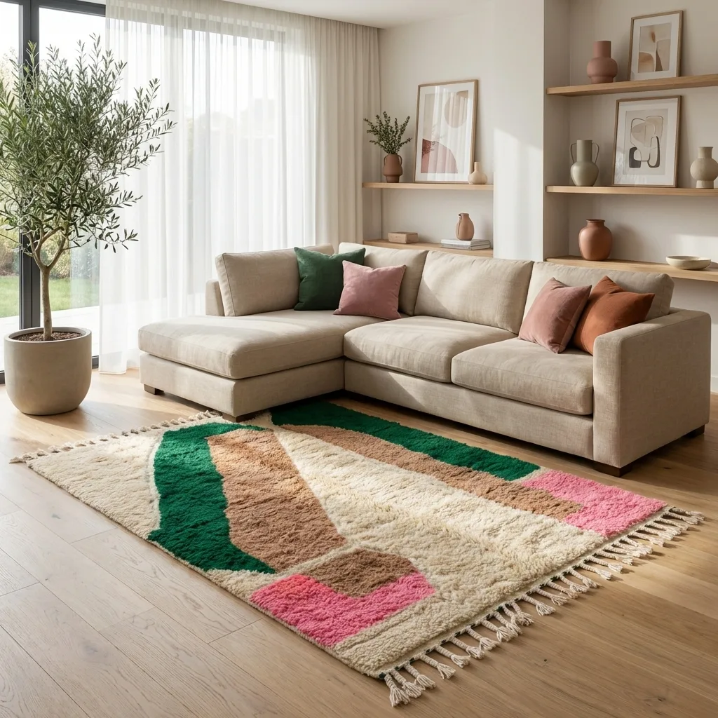 Tapis berbère Azilal — Forêt de Jade