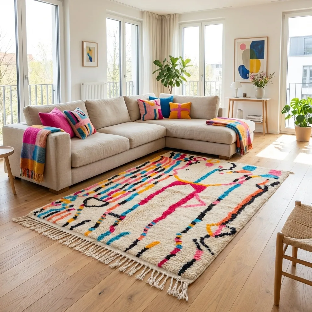 Tapis berbère Azilal — Danse Vive en situation