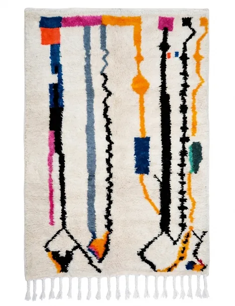 Tapis berbère Azilal — Calligraphie Urbaine